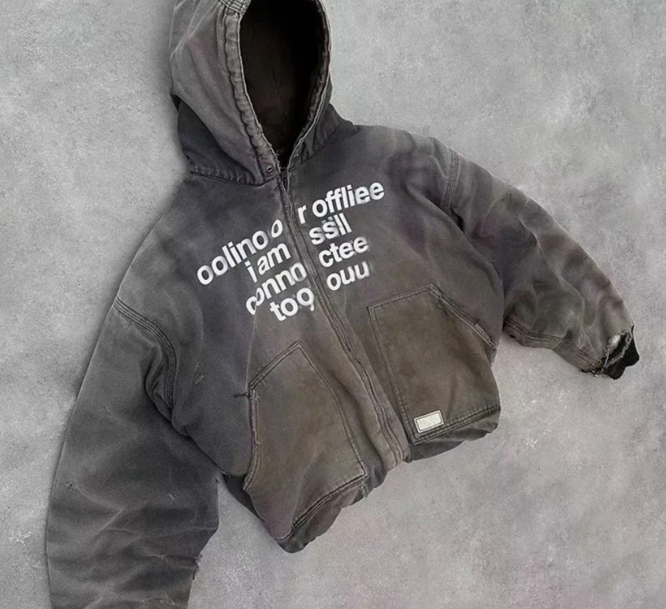 china manufacturer distressed vintage sun faded acid washed zip up hoodie