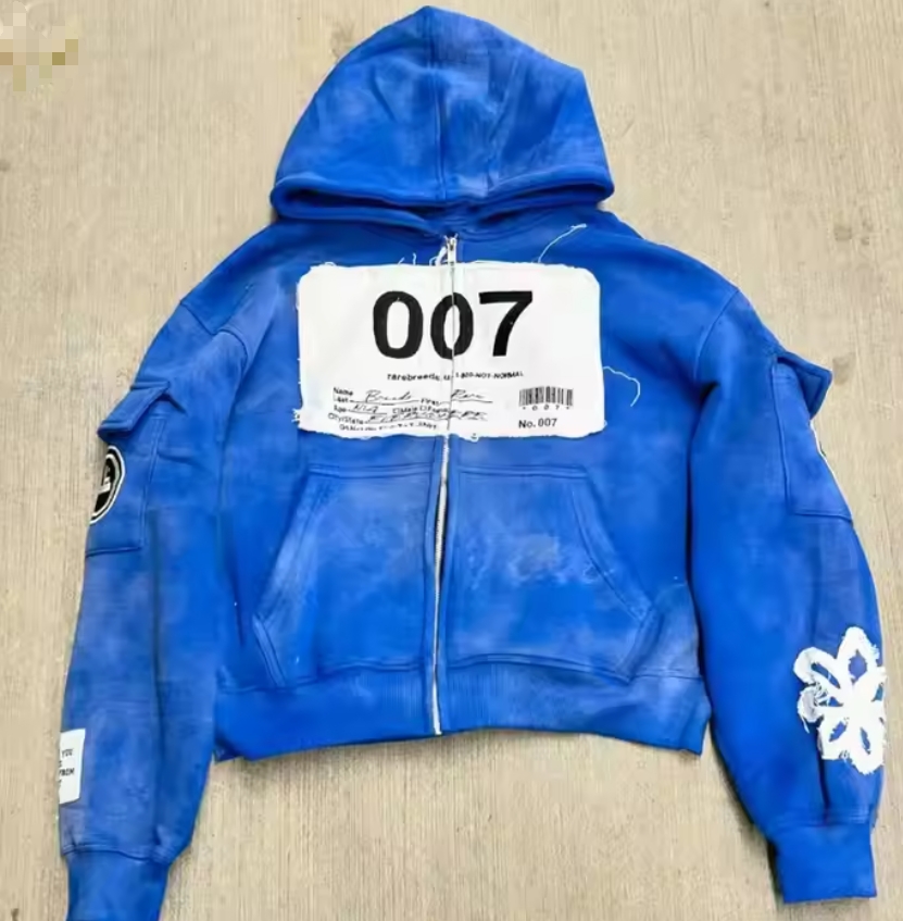 Custom Y2k Clothing Crewneck boxy fit cropped Hoodies wholesale