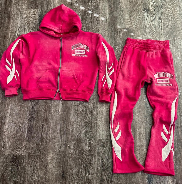 Custom Manufacturer Hoodies and Sweatpants Zip up Tracksuit Set wholesale