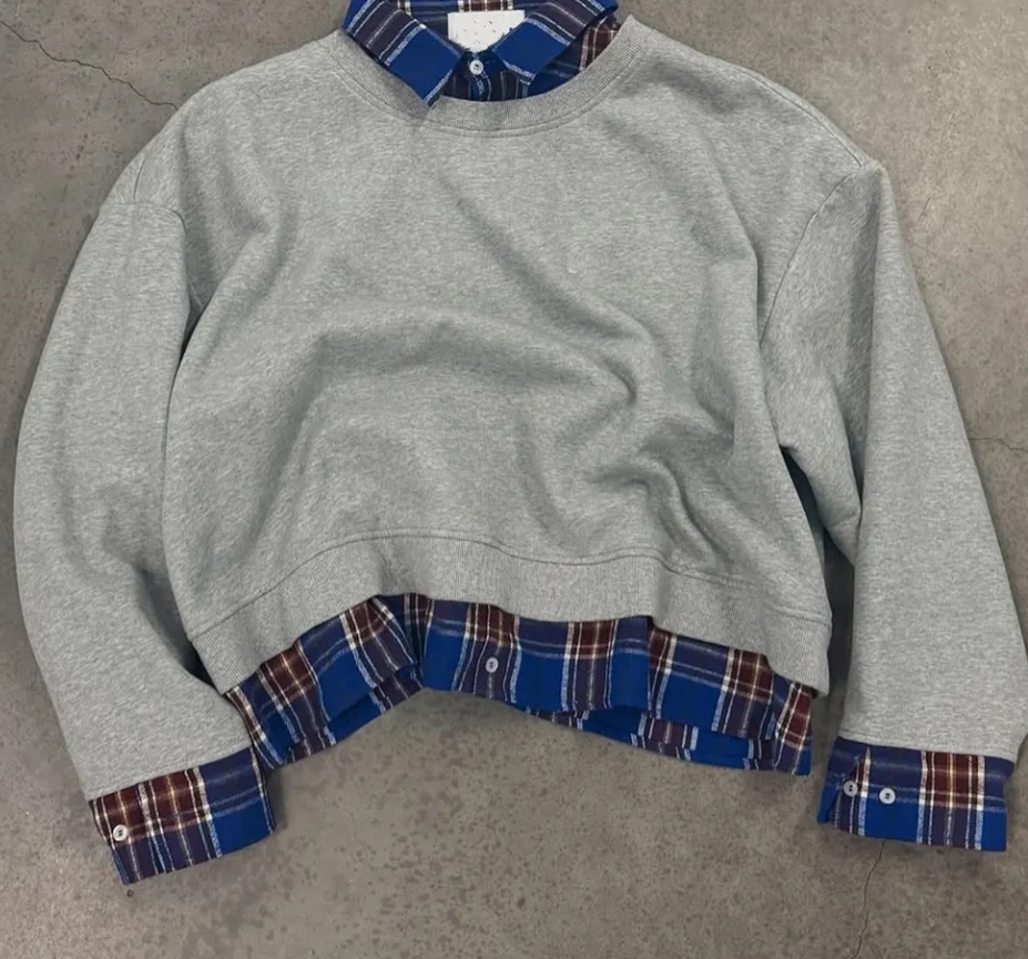 wholesale Oversized Flannel Sweatshirt for Men